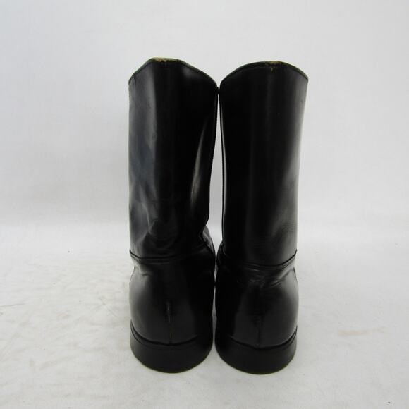 Mens Size 9 D Black Leather Cowboy Western Boots main image 4